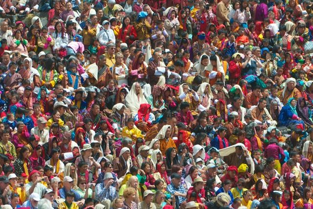 Thousands of pilgrims attend