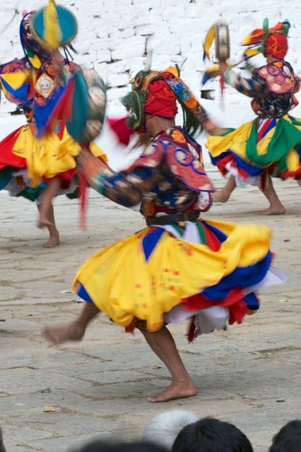 Dancing is often fast and colourful