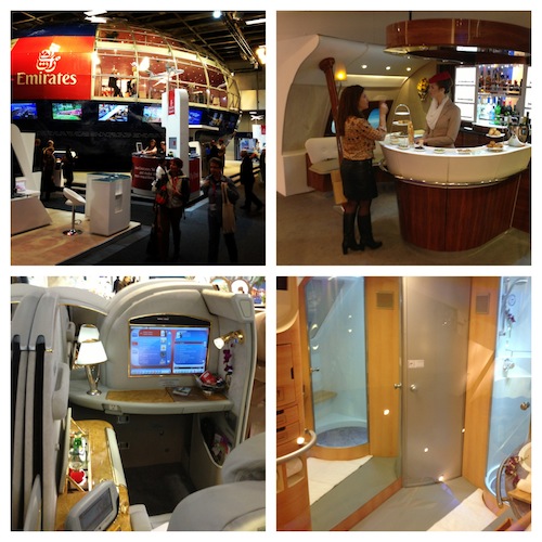 ITB Berlin Emirates Stand was my favourite stand. Massive rotating ball with replica A380 plane areas like the 1st Class Seats, Spa and Bar