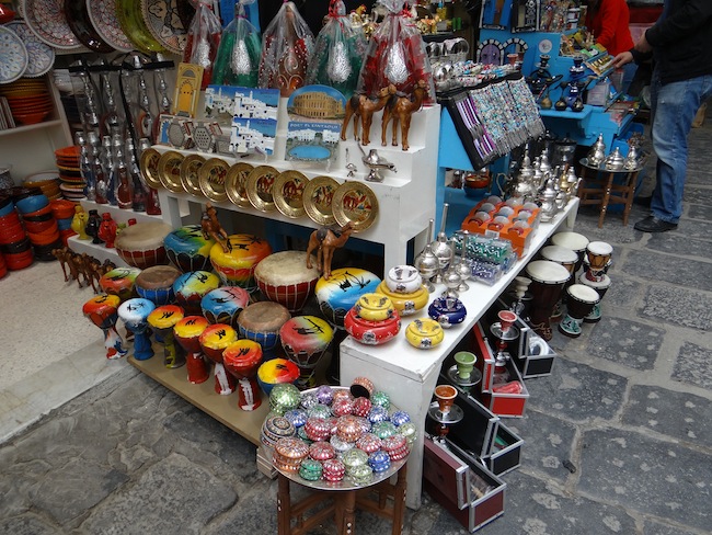 Crafts in Tunis Medina Market Tunisia