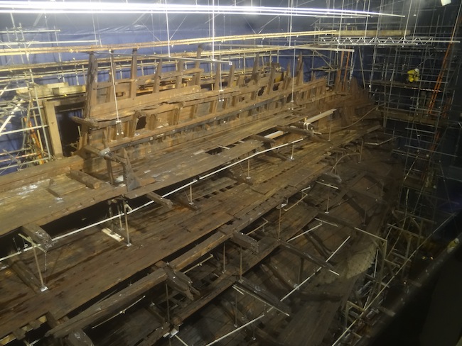 Remains of Mary Rose Battleship