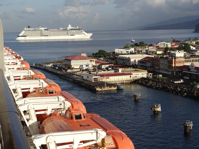 Celebrity Cruises coming into Dominica