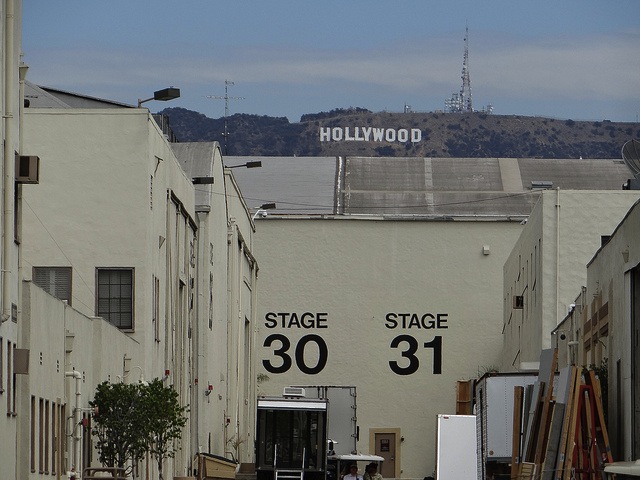 Hollywood sign in Los Angeles as seen from Paramount Studios