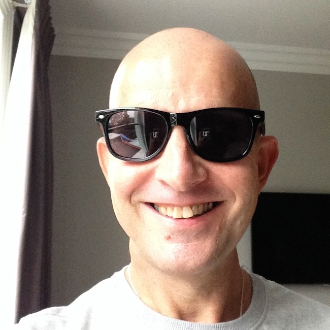 Gary Bembridge stikes a pose in MSC Divina Sunglasses