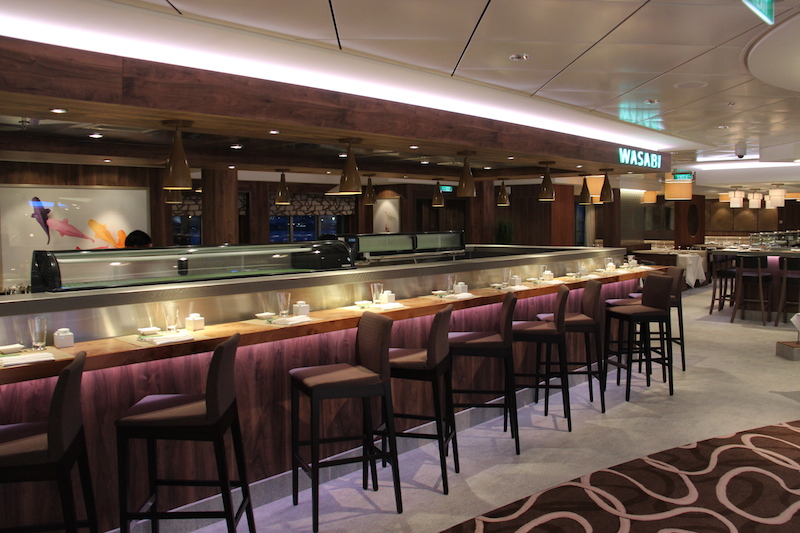 Norwegian Getaway Cruise Ship's Wasabi Sushi Restaurant