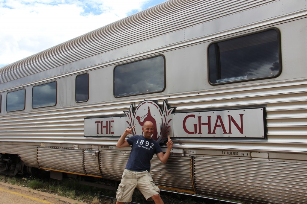 The Ghan Train in Alice Springs