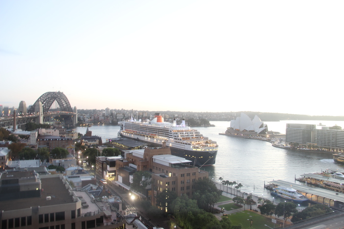 Cunard Queen Mary 2 in Sydney Harbour Australia