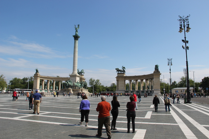 Heroes Square in Budapest. Impressive!
