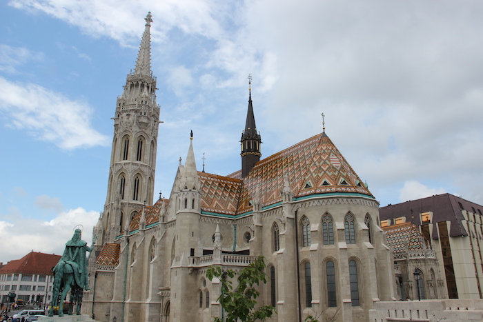 The stunning Matthias Church on Castle Hill Budapest