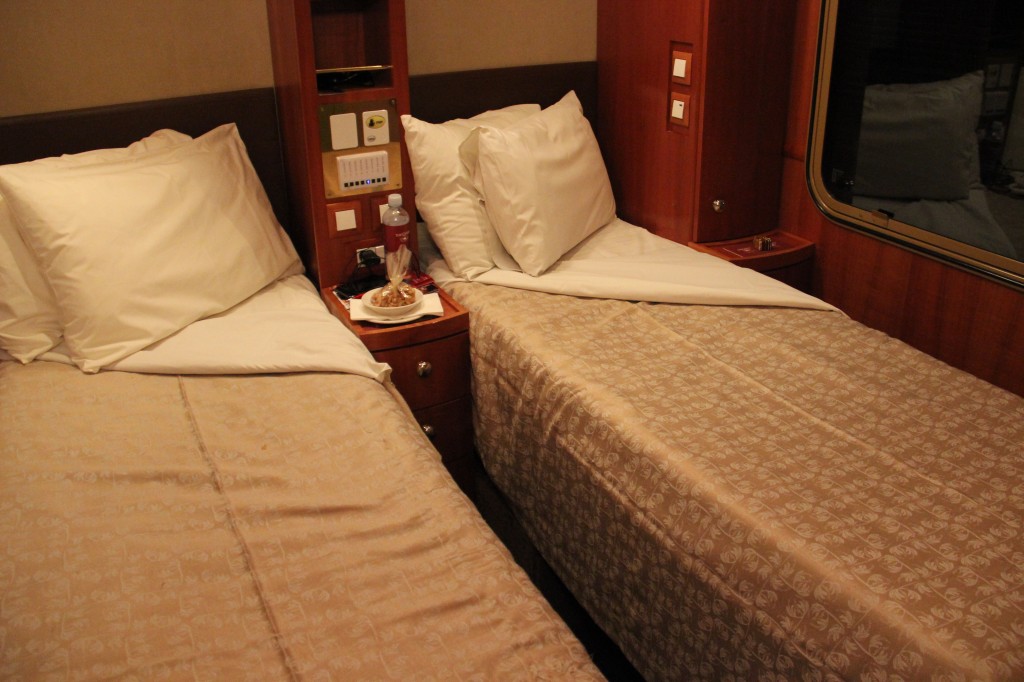 Platinum Cabin Night Time The Ghan Train