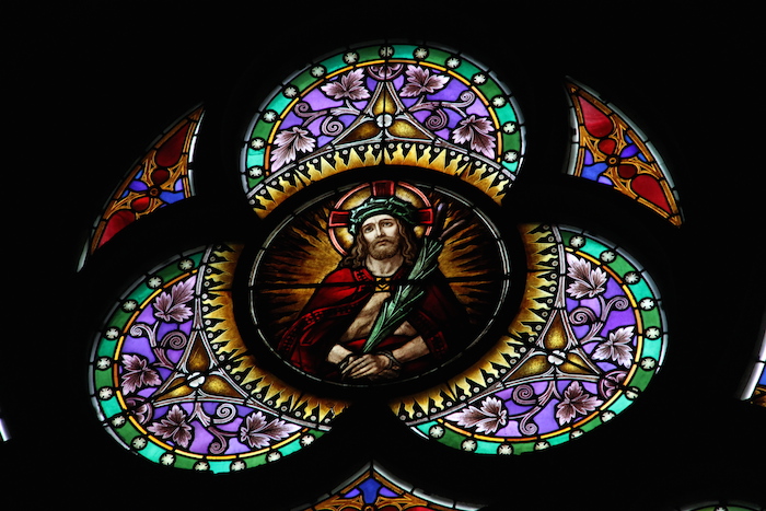 Stained Glass Windows in the Cathedral in Linz Austria