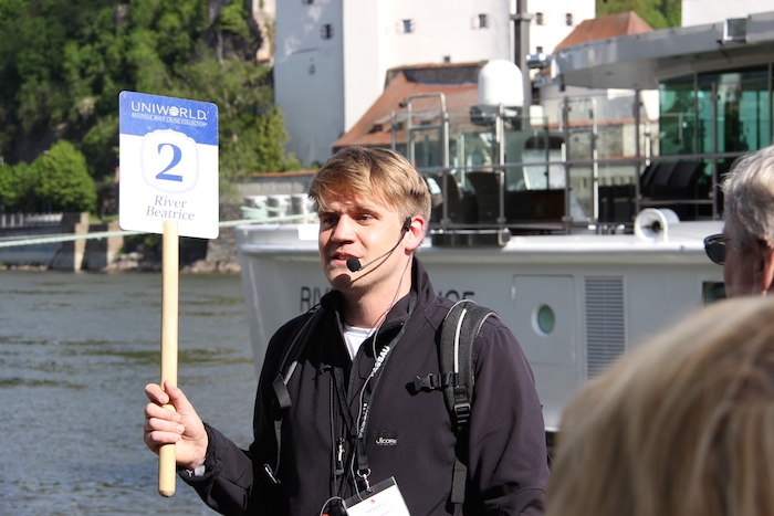 Uniworld River Beatrice Local Guide Chris In Passau Germany Using Quietvox System