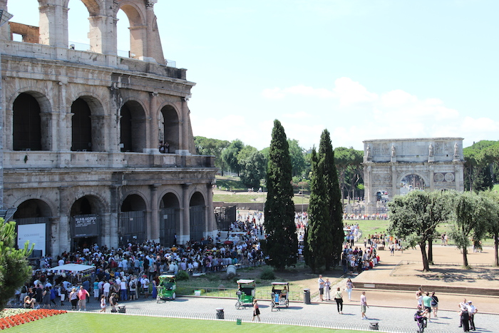 Colloseum Rome, always popular and packed with crowds