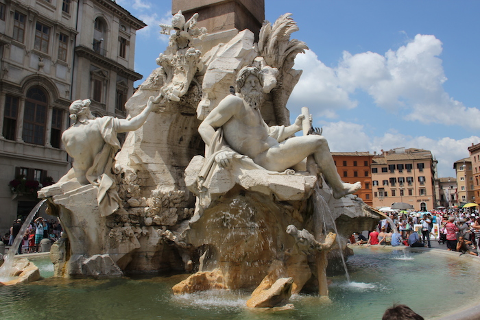 Piazza Navona Fountain Rome