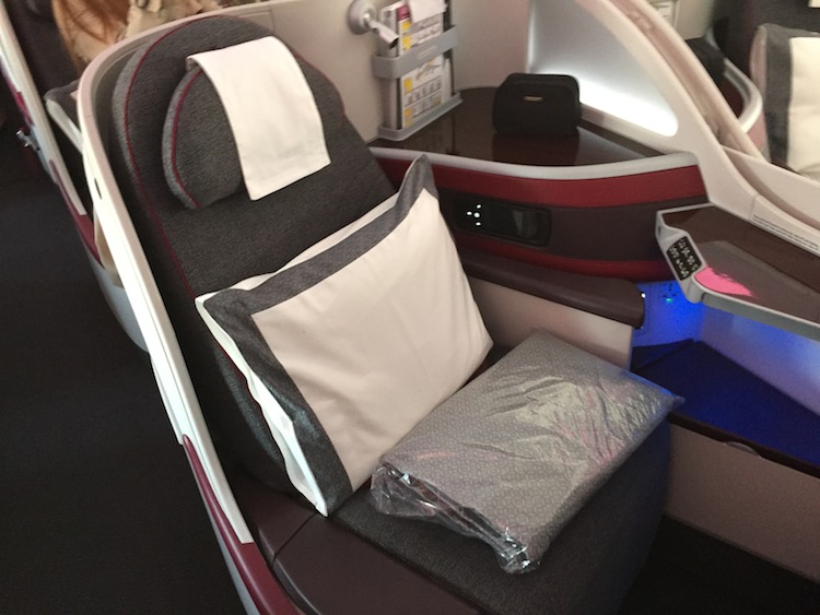 Qatar Airways A380 Business Class Seat