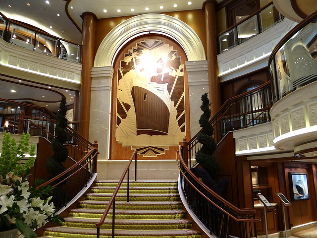 Cunard Queen Elizabeth Grand Lobby