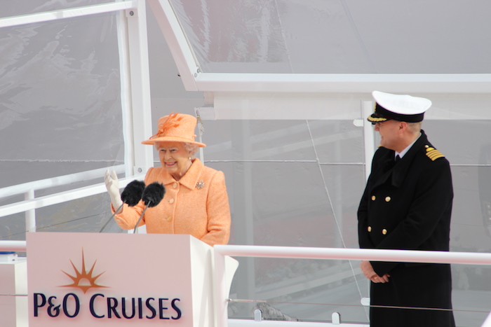 Her Majesty Queen Elizabeth Britannia Naming ceremony