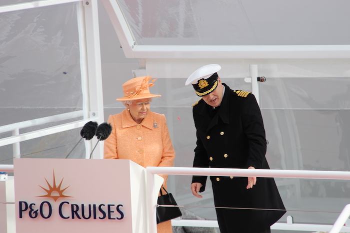 Her Majesty Queen Elizabeth Britannia Naming ceremony