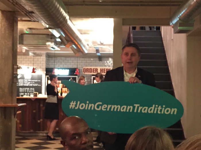 #JoinGermanTradition evening Herman Ze German London
