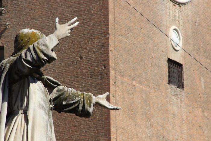 Girolamo Savonarola Statue, Ferrara, Italy