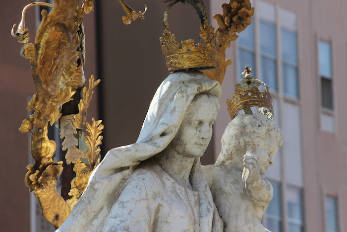Virgin Mary Statue Chioggia Italy