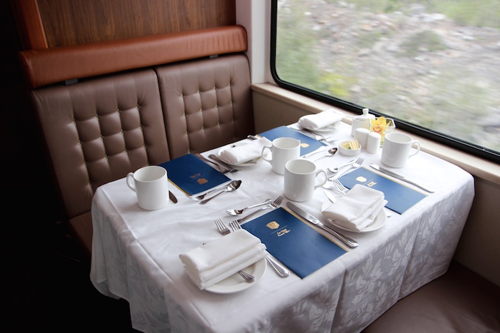 Rocky Mountaineer Train Gold Leaf Carriage Restaurant
