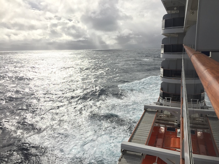 Cunard Queen Victoria Atlantic from 7082 Balcony