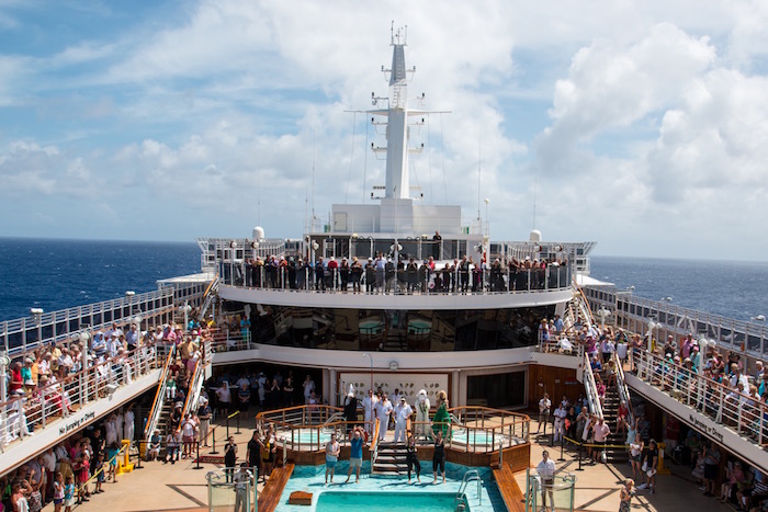 Crossing The Line Ceremony on Cunard Queen Victoria