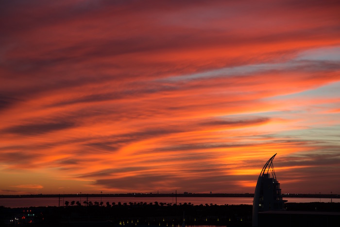 Port Canaveral Sunset from Queen Victoria