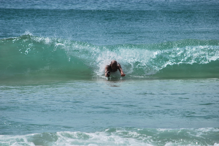 Body Surfing in Noosa Australia (Photo by Helen France)