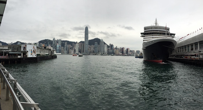 Cunard Queen Elizabeth in Hong Kong