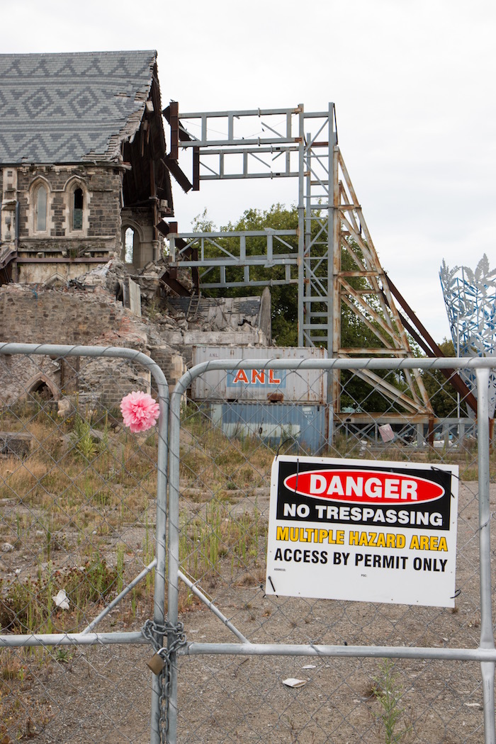 Earthquake damaged Christchurch Cathedral