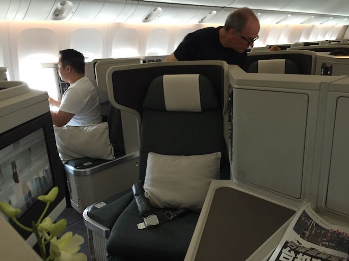 Qantas Business Class Seat