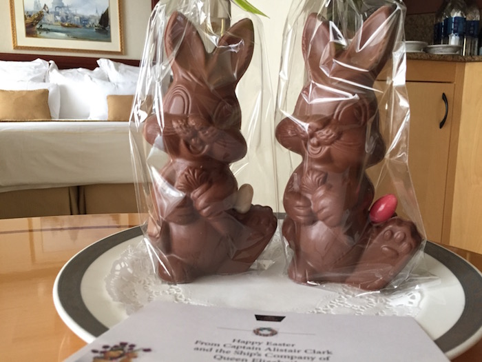 Easter Bunnies on Cunard Queen Elizabeth