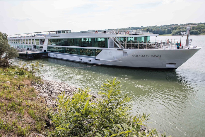 Emerald Waterways Emerald Dawn near Kalocsa Hungary