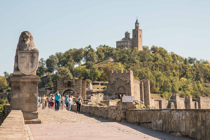 Lion Gate and Monastery in Veliko Turnovo Bulgaria