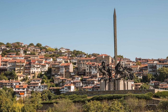 Monument of the Bulgarian Kings in Veliko Turnovo Bulgaria