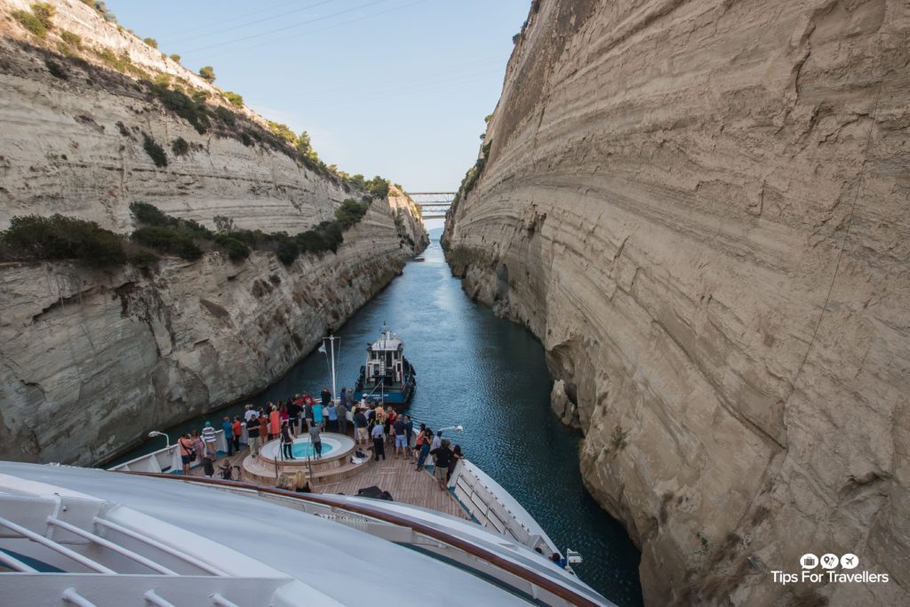 Windstar Star Breeze transiting Corinth Canal Greece