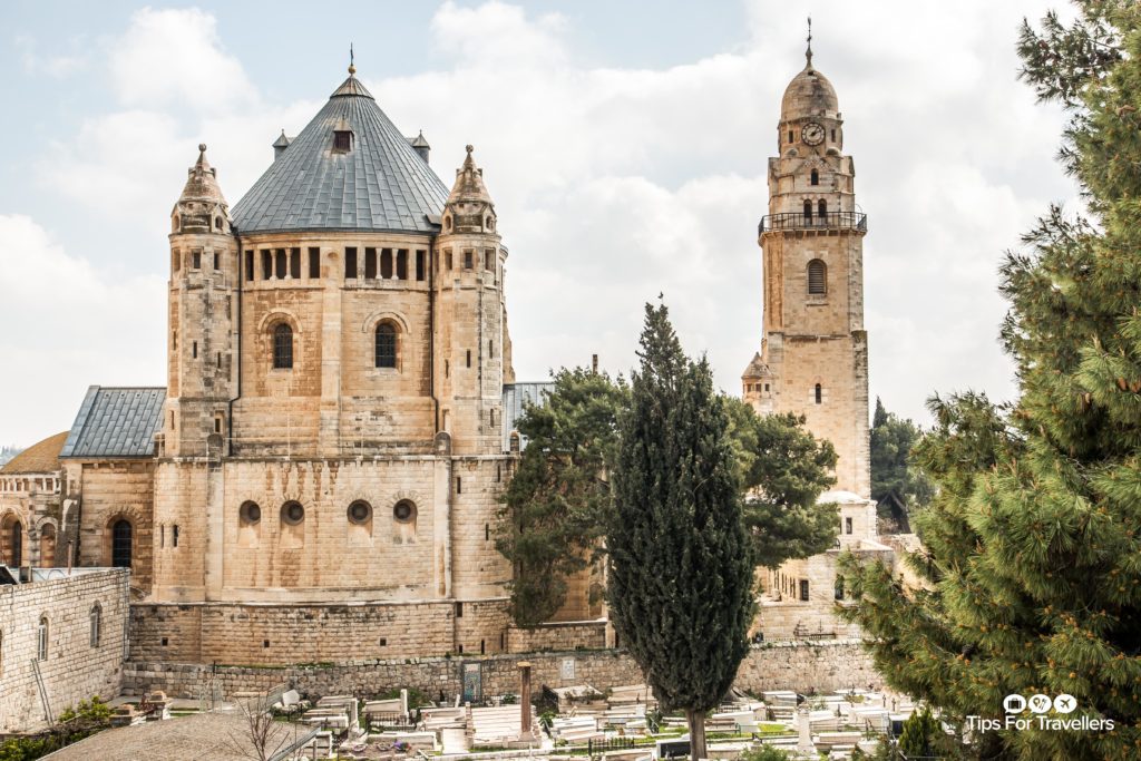 Dormition Abbey from South Ramparts Jerusalem