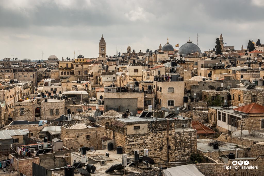 Old City Jerusalem across to Christian Quarter from Ramparts