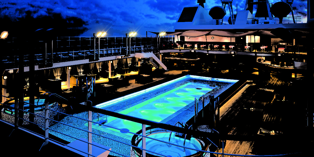 Silversea Silver Muse Pool Deck