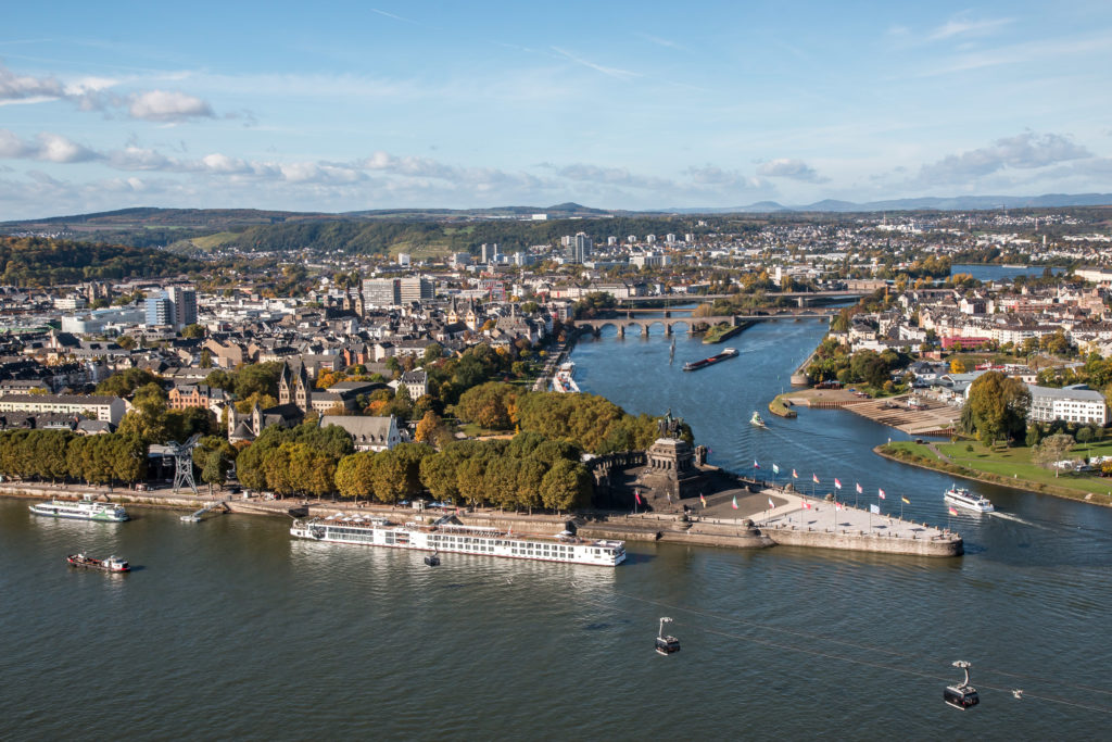 Koblenz from Ehrenbreitstein Fortress