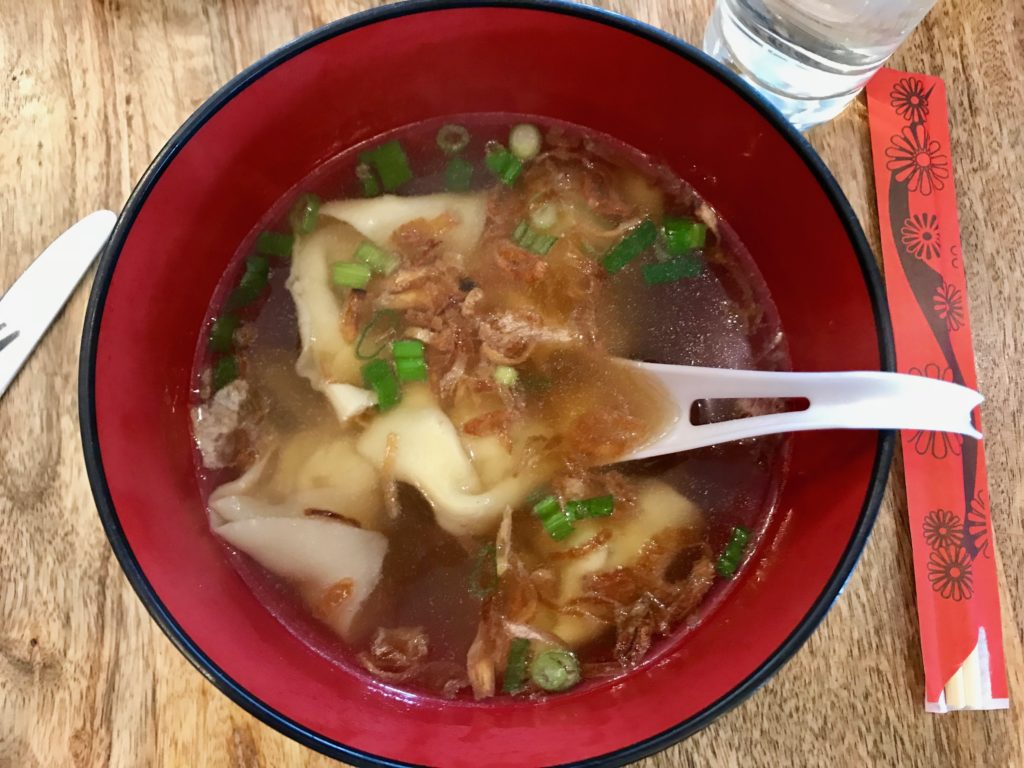 Chicken Won Ton Soup from North Star Eatery at Hall on Franklin Tampa