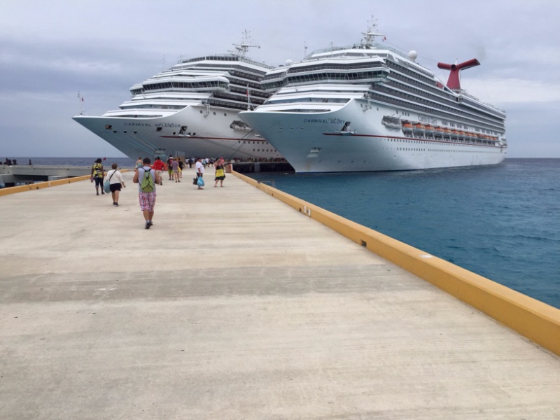 cruise ships docked