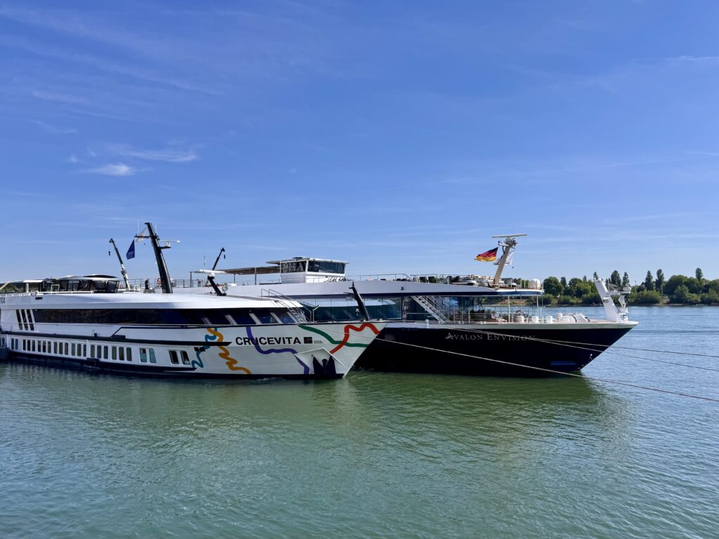 River cruise boats ships Rhine