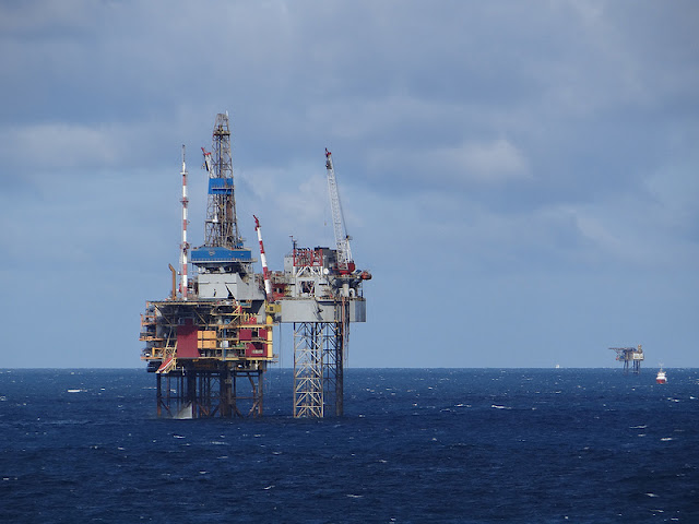 Oil Rigs in North Sea