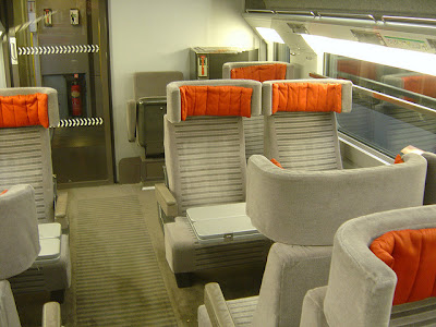 Eurostar Standard Premium carriage and seats 